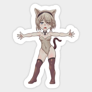 Chibi CatGirl 2B - Nier Automata Sticker